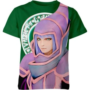 Dark Magician From Yugioh Shirt - Green Multicolor