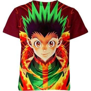 Gon Freecss From Hunter X Hunter Crimson Red Shirt - Embrace the Passion