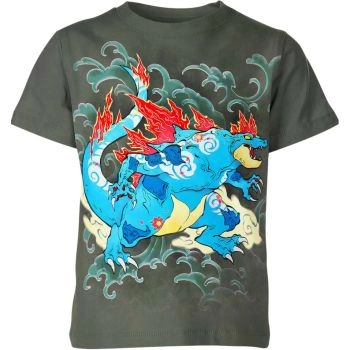 Mighty Aqua - Sturdy Grey Feraligatr From Pokemon Shirt