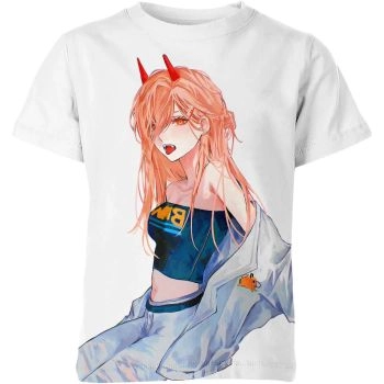 Ethereal Glow: Power from Chainsaw Man Shirt