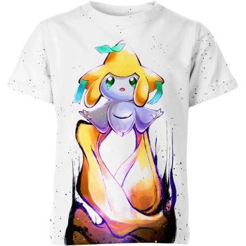 Jirachi's Celestial Harmony - Pokemon Shirt in Celestial White