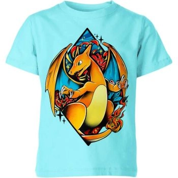 Charizard's Cool Aquamarine - Charizard From Pokemon Shirt