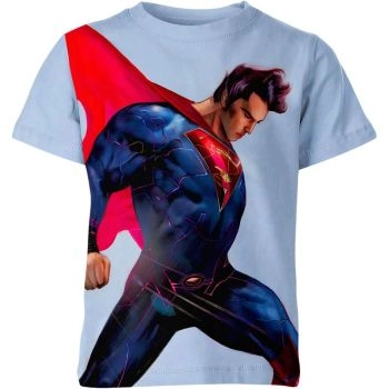 The Depths of Deep Blue: Superman T-Shirt for All Ages - A Deep Blue Tee
