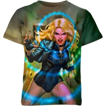 Black Canary T-Shirt - Black - Vibrant and Mesmerizing Design