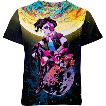 Lobo DC Comics Shirt - Embrace the Dark Black Bounty Hunter