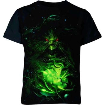 Swamp Thing Comic Art Shirt: Artistic and Expressive - A Dark and Edgy Black Tee