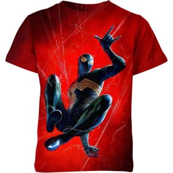 Vintage Comics: Red Spider-man Comic Strip Shirt, Celebrating Spidey&#039;s Legacy
