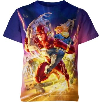 The Flash Face Shirt: Behind the Mask - A Striking and Expressive Multi-color Tee