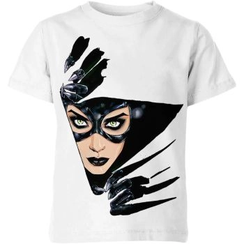 White Catwoman Comic Book Cover Shirt - Wear Stunning Art from Catwoman Comics