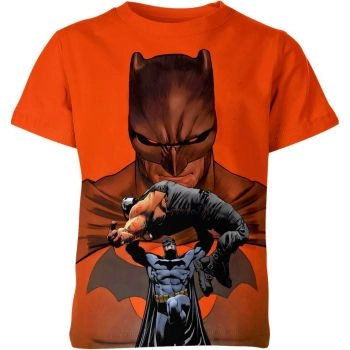 Batman: Fun and Comfortable Rainbow Vibes White T-Shirt with Orange Accents