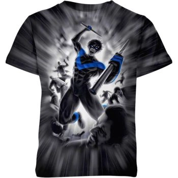 Nightwing Dick Grayson Shirt - The Cosmic Cop in Black