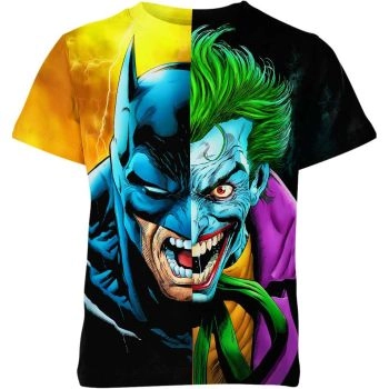 Batman X Joker: Dynamic Black and Vibrant Colors - Comfortable T-Shirt