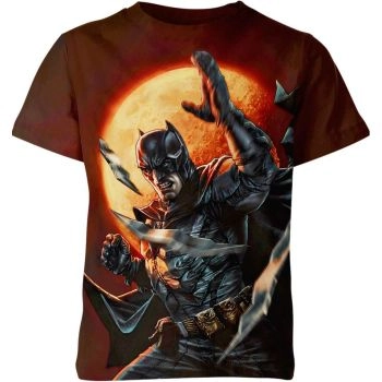 Batman: Stylish and Edgy Brown Vibes Black T-Shirt