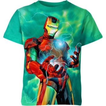 A Shadowy and Mysterious Design: Green Iron Man Shadow T-shirt