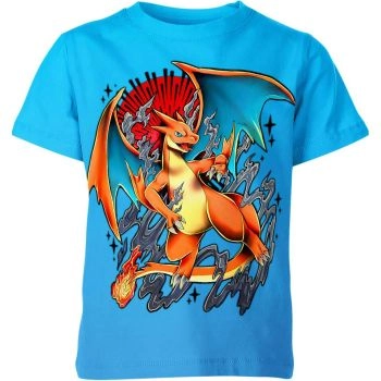 Fiery Red Mega Charizard From DQS Shirt