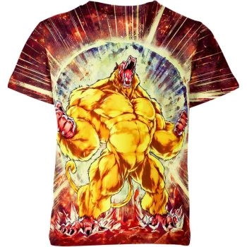 Stylish Brown and Yellow Dragon Ball Z Shirt - High-Quality and Fashionable