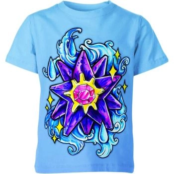 Starmie From DQS Shirt Ocean Blue