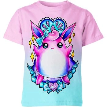 Adorable Melody Pastel Pink and Blue Wigglytuff From DQS Shirt