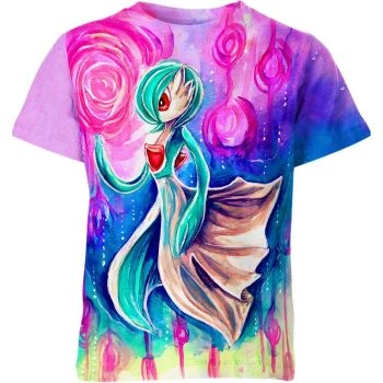 Mystic Elegance - Gardevoir Colorful Pokemon Shirt