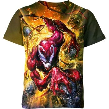 Yellow Carnage 3D Shirt - Immerse Yourself in the Twisted World of Carnage