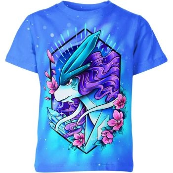 Suicune From DQS Shirt Ocean Blue