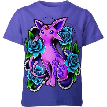 Mystical Psychic - Espeon From Pokemon Purple Shirt