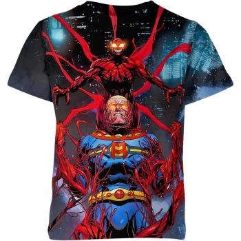 Miracleman Vs Carnage T-shirt: The Black Battle of the Marvel Titans