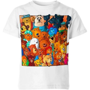 Bear Team Up T-Shirt - Brown - Fun and Adventurous Bear Team Up Shirt
