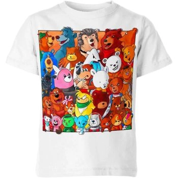 Bear Team Up T-Shirt - White - Classic and Versatile Bear Team Up Shirt