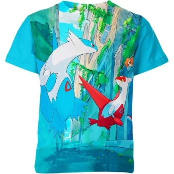 Legendary Blue Latias Latios Pidgey From DQS Shirt