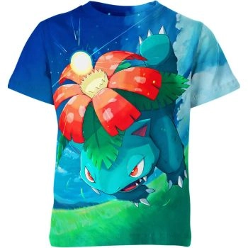 Verdant Aqua Fusion - Blue and Green Venusaur Shirt
