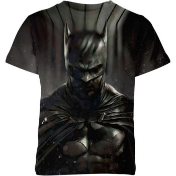 Batman: Bold and Classic Black T-Shirt with Red Accents