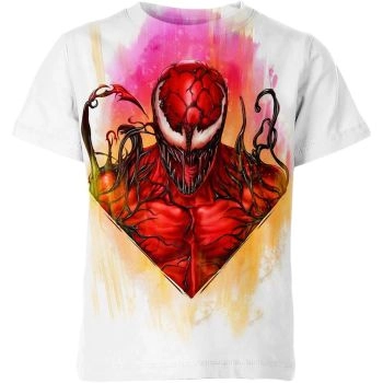 White Carnage Comic Book Cover Shirt - Wear Your Favorite Carnage Comic Art