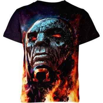 Darkseid Comic Style Shirt - Channel the Essence of Darkseid's Power in Black