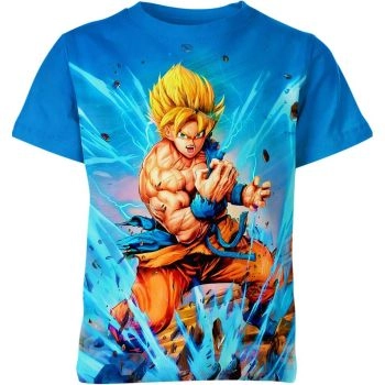 Goku's Vibrant Amethyst Night Dragon Ball Z Shirt