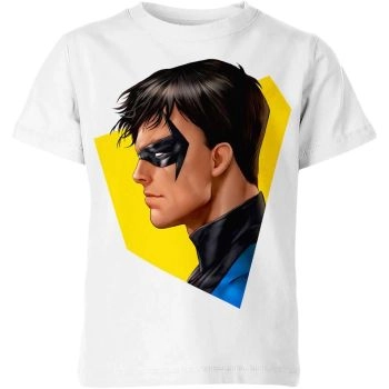 Nightwing Dick Grayson Shirt - The Prot茅g茅 of Batman in White
