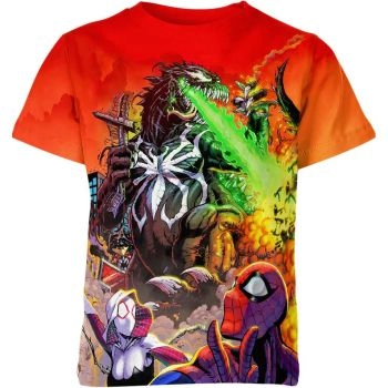 Marvel’s Godzilla Venomized T-shirt: The Colorful Monster of the Marvel Universe