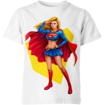 Supergirl's Emblem of Hope: A T-Shirt for All Ages - A Clean White Tee