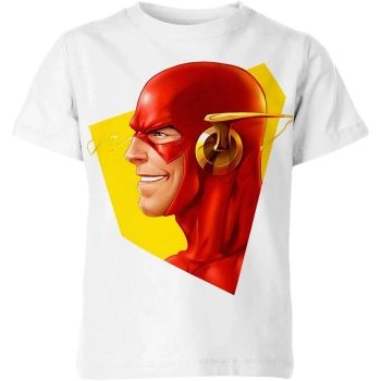 The Flash And Justice League Shirt: Unite for Justice - A Clean and Serene White Tee