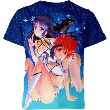 Sleek Blue Dirty Pair Shirt - High-Quality Adventure