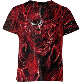Carnage: Black, White & Blood Shirt - A Blood-Soaked Tribute to Carnage's Legacy