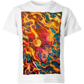 The Flash Comic Book Cover Shirt: Vintage Hero - A Bold and Striking Multi-color Tee