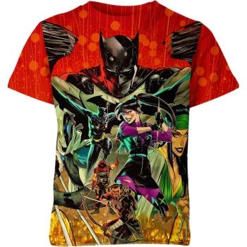 Batman: Shadows of Crimson - Multi-Colored T-Shirt for Leisure and Style