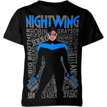 Nightwing's Black Comfortable Flying Grayson T-Shirt