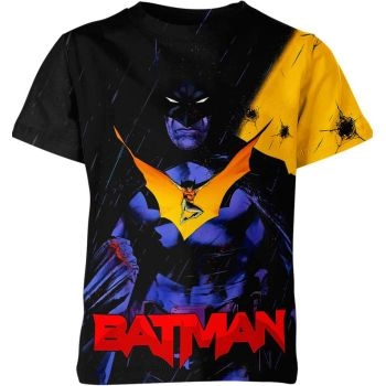 Batman X Robin: The Dark Knight's Colors - Black, Blue, and Yellow - Comfy T-Shirt