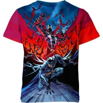 Unite Two Icons with Bold and Striking Spawn X Batman T-Shirt