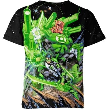 Green Lantern Kyle Rayner T-Shirt - Unleash the Dark and Radiant in Black
