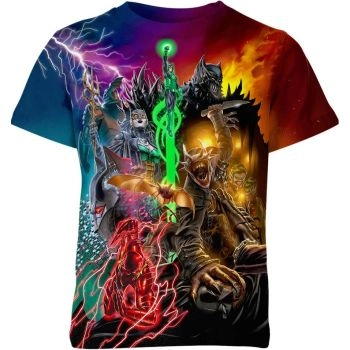 The Dark Knights: A Colorful & Fashionable T-Shirt Extravaganza
