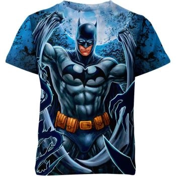 Batman: The Dark Knight - Cobalt Blue T-Shirt for Casual Comfort