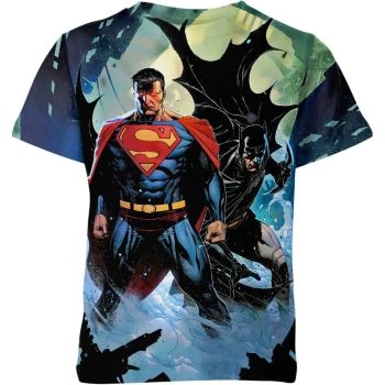 Batman X Superman: Dynamic Blue and Black - Casual T-Shirt